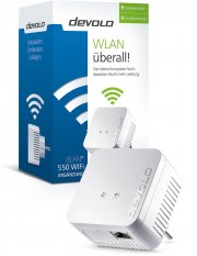 devolo dLAN 550 WiFi Powerline WLAN Netzwerkadapter