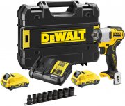 DeWALT DCF902D2K 12 V Akku-Schlagschrauber inkl. Schnellladeger&auml;t und 2x Akku (2,0 Ah)