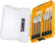 DeWALT DEWDT70750QZ 8-teiliges Flachfr&auml;sbohrer Set f&uuml;r Naturholz