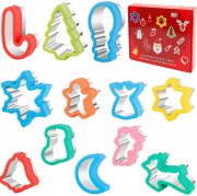 DeYoun 12-teiliges Ausstecher Set f&uuml;r Weihnachtspl&auml;tzchen