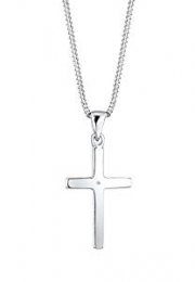 Diamore Damen Silberkette Kette mit Anh&auml;nger Kreuz Sterling Silber 925 Diamant bei Amazon f&uuml;r 35,52&euro;