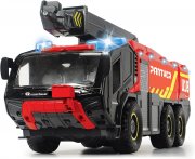 Dickie Toys RC Flughafenfeuerwehrauto mit Licht & Sound und 4-Kanal Fernsteuerung