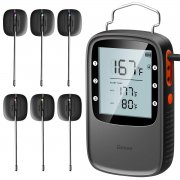 Digitales kabellos Ofenthermometer mit 6 Edelstahlsonden