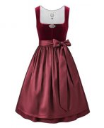 Dirndlstern Rot Trachtenkleid f&uuml;r Damen im Angebot