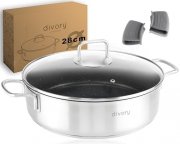 DIVORY Schmorpfanne 28cm Edelstahl f&uuml;r nur 29,99&euro;
