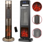 DMS TKH-01 oder TKH-02 Keramikheizer mit Holzfeuer-Effekt und Fernbedienung