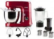 DOMO DO9145KR K&uuml;chenmaschine mit 4,5 l Edealstahl-R&uuml;hrsch&uuml;ssel, Standmixer und Gem&uuml;sehobel
