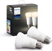 Doppelpack Philips Hue White E27 Bluetooth steuerbar via App und kompatibel mit Amazon Alexa