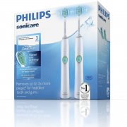 Doppelpack Philips Sonicare Easy Clean HX6512/02 Elektrische Zahnb&uuml;rste mit Schalltechnolgie