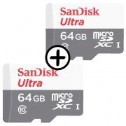 Doppelpack SanDisk Ultra 64GB microSDXC Karte