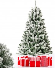 DOUBLEBLUE 225 cm k&uuml;nstlicher Schnee Weihnachtsbaum