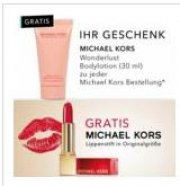 Douglas: 30ml Bodylotion + Lippenstift gratis zum Kauf eines Michael Kors Produkts
