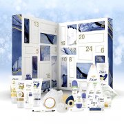 Dove Adventskalender 2022 f&uuml;r Frauen mit 24 ausgew&auml;hlten Dove Pflegeartikeln & Accessoires