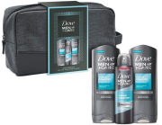 Dove Men+Care Geschenkset Clean Comfort f&uuml;r gepflegte Haut mit Duschgel, Deospray und Kulturtasche