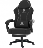 Dowinx Ergonomischer Gamer Stuhl aus PU-Leder mit Lendenwirbelst&uuml;tze bis 150 kg