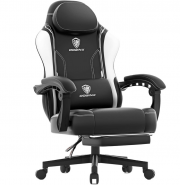 Dowinx ergonomischer Gamer Stuhl mit Lendenst&uuml;tze, Massagefunktion und breiter R&uuml;ckenlehne