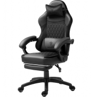 Dowinx ergonomischer Gaming-Stuhl aus PU-Leder mit Lordosenst&uuml;tze