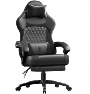 Dowinx Ergonomischer Gaming Stuhl mit Lendenst&uuml;tze, Massagefunktion und breiter R&uuml;ckenlehne
