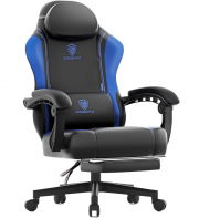 Dowinx Gaming Stuhl bis 150 kg mit Lendenst&uuml;tze und Massagefunktion