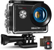 Dragon Touch 4K 20MP WiFi Action Kamera mit 2.4G Fernbedienung mit 2 Akkus und Zubeh&ouml;r Kit