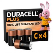 Duracell Plus C Batterien (4er Pack) f&uuml;r 5,20&euro; bei Amazon Warehouse