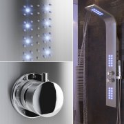Dusche Duschpaneel LED beleuchtet Duscharmatur