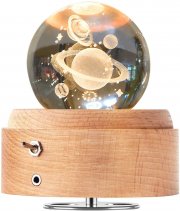 DUTISON Kristallkugel Spieluhr mit Licht