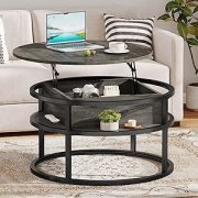 DWVO Runder Couchtisch mit Stauraum im Angebot