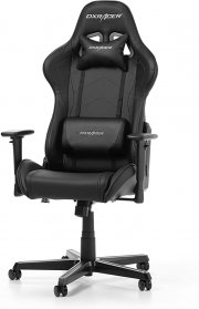 DXRacer Formula Series F08-N Gaming Stuhl aus Kunstleder, Schwarz