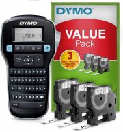 Dymo LabelManager 160 Value Pack Beschriftungsger&auml;t inkl. 3 Beschriftungskassetten
