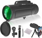 EASTSTORM 12&times;50 Monokular mit Smartphonehalter und Metallstativ