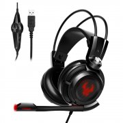 EasyAcc G1 Virtual 7.1 Surround-Sound Gaming Headset mit Vibrationsfunktion,USB