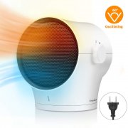 EasyAcc Mini Heizl&uuml;fter Keramik Heizl&uuml;fter 1000W mit LED 60&deg; 