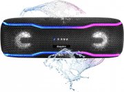 EasyAcc Party Booster Bluetooth Lautsprecher mit LED Lichtleiste