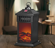 EASYmaxx LED-Kamin Laterne mit Heizfunktion und Fernbedienung bei Ebay f&uuml;r 27,77 Euro