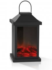 EASYmaxx LED-Laterne Flamme Metall
