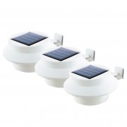 EASYmaxx LED Solar Dachrinnen Leuchten 3er Set