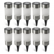 EAXUS 10er Set Solar Garten-Wege-Lampen
