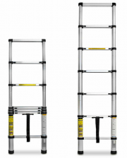 Eaxus 2,0m Aluminium Teleskopleiter Ausziehbar mit 7 Stufen