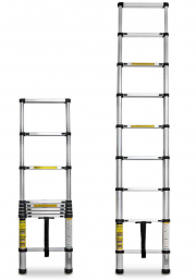 Eaxus 83880 Alu-Teleskopleiter bis max. 2,6m L&auml;nge