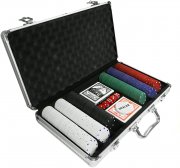 EAXUS Pokerset Kartenspiel W&uuml;rfel mit 300 Jetons im Alu Koffer
