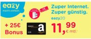 Eazy Festnetz-Internet im Unitymedia-Kabelnetz f&uuml;r 11,99&euro;/Monat (20Mbit/s) oder 16,99&euro;/Monat