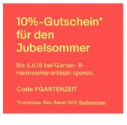 eBay: 10% Rabatt auf Garten & Terrasse
