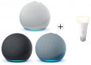 Echo Dot (4. Generation) Smart Speaker mit Alexa + PHILIPS Hue White Lampe