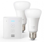 Echo Flex + Philips Hue White LED-Lampe Doppelpack E27 bei Amazon f&uuml;r 34,99 Euro