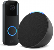 Echo Pop smarter Bluetooth-Lautsprecher mit Alexa + Blink HD Videot&uuml;rklingel mit Gegensprechfunktion