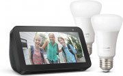 Echo Show 5 + Philips Hue White LED-Lampe Doppelpack E27