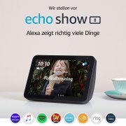 Echo Show 8 Smart Display mit 8 Zoll gro&szlig;em HD-Bildschirm und Alexa
