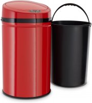 Echtwerk INOX Red 30 Liter Edelstahl Abfalleimer mit Infrarot Bewegungssensor