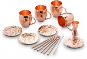 Echtwerk Moscow Mule Set 13-teilig im Hammerschlag-Look
